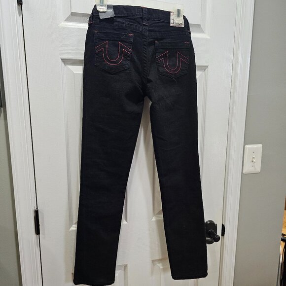True Religion Geno Relaxed Slim Jeans – Red Stitch – NWT - Picture 3 of 8